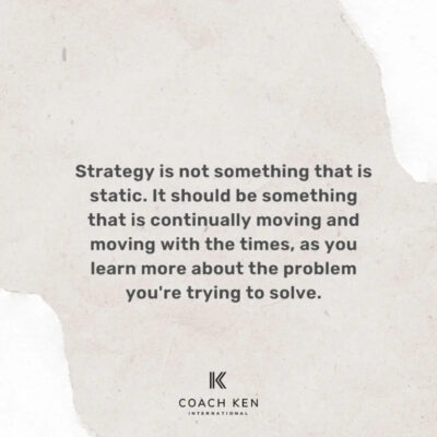 Strategy is Continually Moving