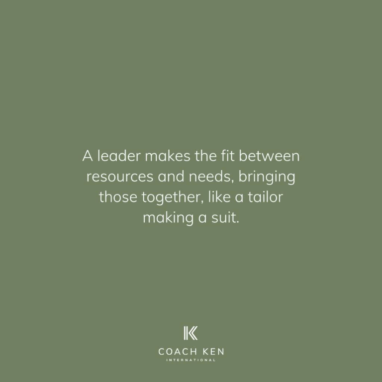 A Leader is like a Tailor