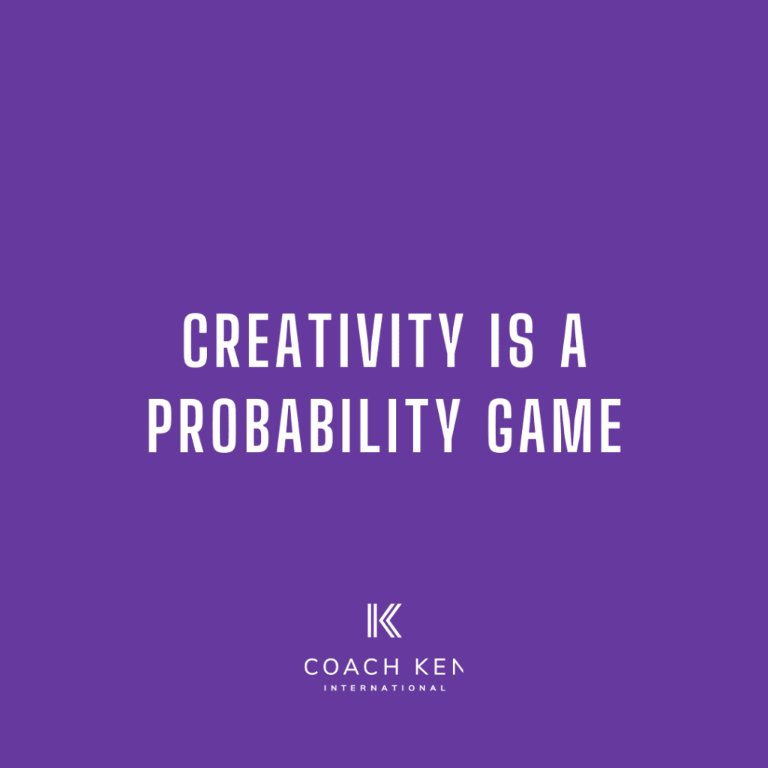 Creativity is a Probability Game