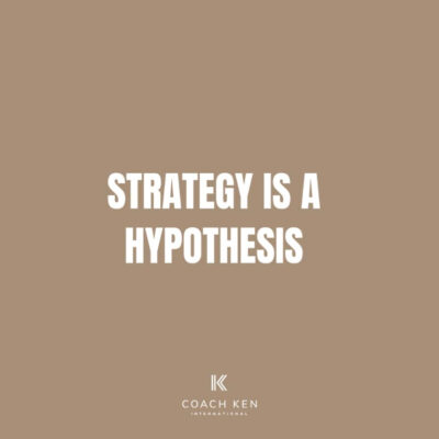 Strategy is a Hypothesis