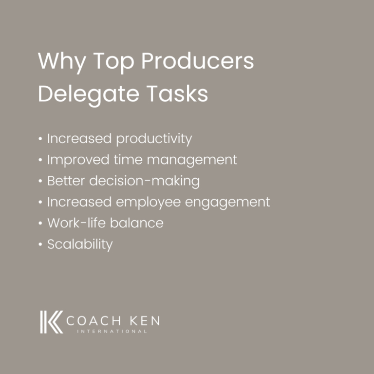 Why Top Producers Delegate Tasks