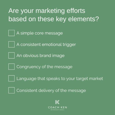 Are your Marketing Efforts Based on These Key Elements?